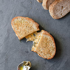 Rosemary Pesto Grilled Cheese Using AWG Gluten Free Rosemary Bread