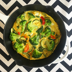 Veggie Egg Frittata With Gluten Free Bread